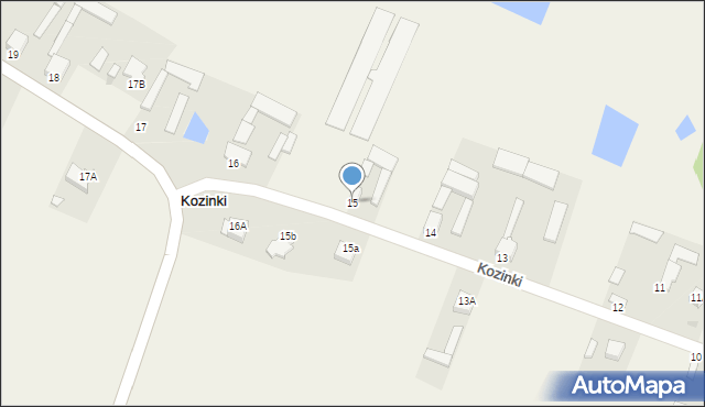 Kozinki, Kozinki, 15, mapa Kozinki