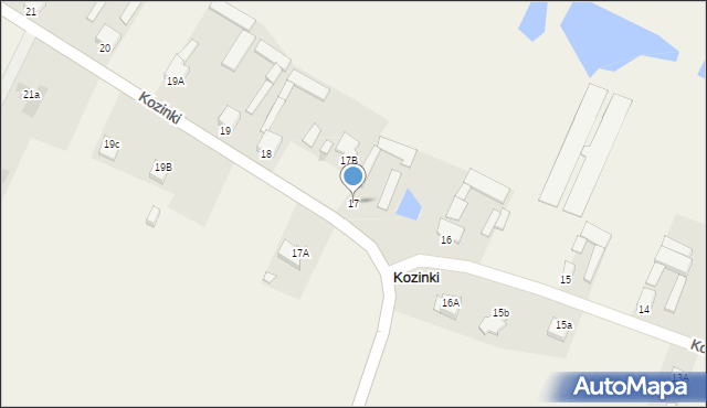 Kozinki, Kozinki, 17, mapa Kozinki