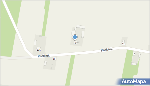 Koziołek, Koziołek, 9, mapa Koziołek