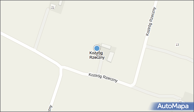 Koziróg Rzeczny, Koziróg Rzeczny, 20, mapa Koziróg Rzeczny