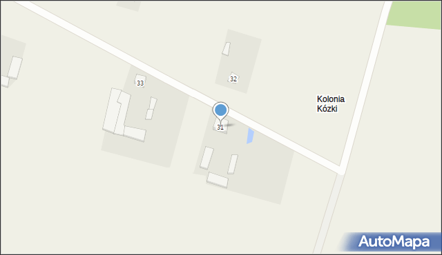 Kózki, Kózki, 31, mapa Kózki