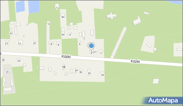 Kózki, Kózki, 2, mapa Kózki