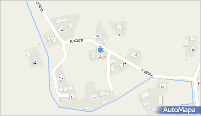 Koźlica, Koźlica, 18, mapa Koźlica