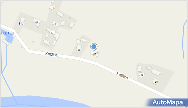 Koźlica, Koźlica, 38a, mapa Koźlica