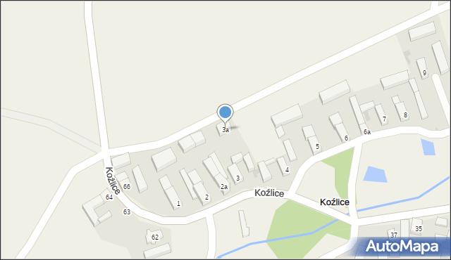 Koźlice, Koźlice, 3a, mapa Koźlice