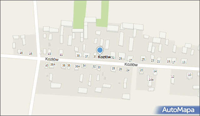 Kozłów, Kozłów, 33, mapa Kozłów