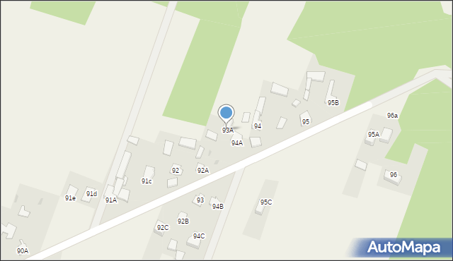 Kozłów, Kozłów, 93A, mapa Kozłów