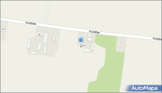 Kozłów, Kozłów, 2a, mapa Kozłów