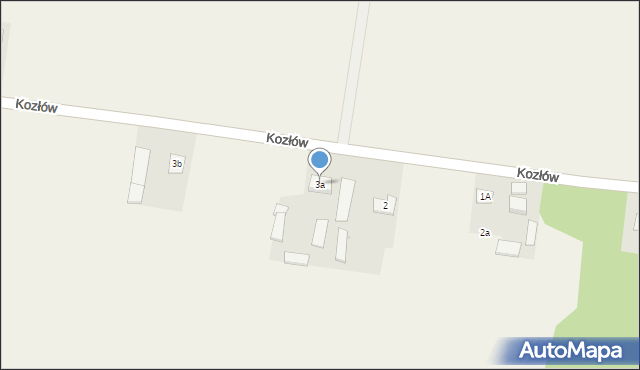 Kozłów, Kozłów, 3a, mapa Kozłów