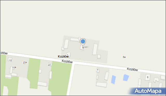 Kozłów, Kozłów, 8, mapa Kozłów