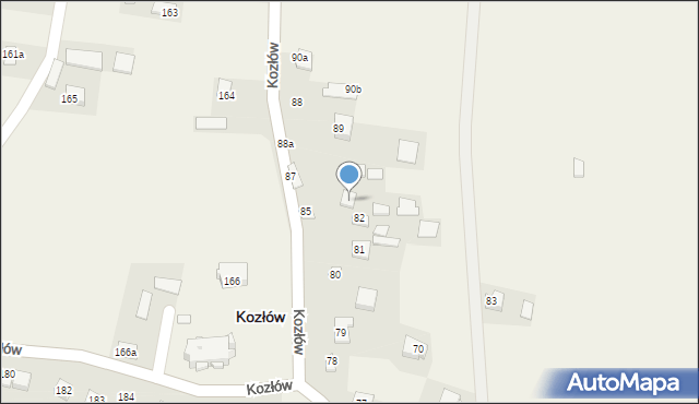 Kozłów, Kozłów, 84, mapa Kozłów