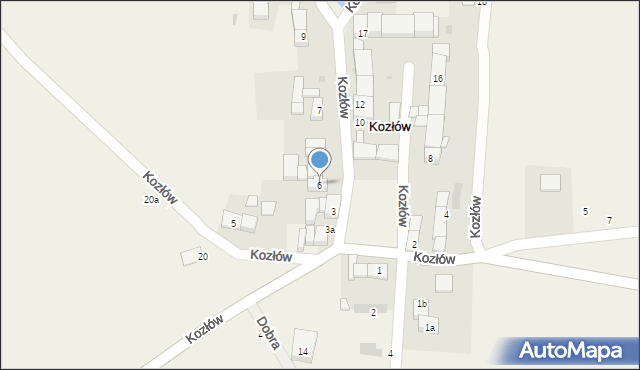 Kozłów, Kozłów, 6, mapa Kozłów