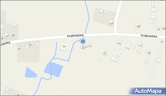 Kozłowiec, Kozłowiec, 22, mapa Kozłowiec