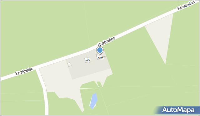 Kozłowiec, Kozłowiec, 68m, mapa Kozłowiec