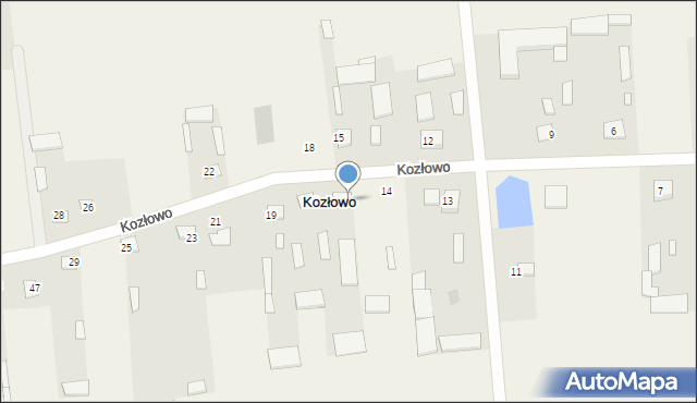 Kozłowo, Kozłowo, 16, mapa Kozłowo