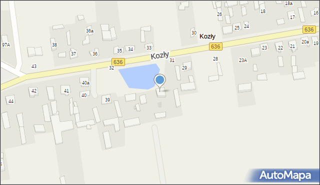 Kozły, Kozły, 31, mapa Kozły