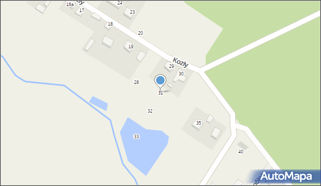 Kozły, Kozły, 31, mapa Kozły