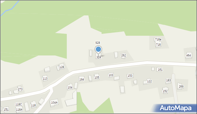 Koźmice Wielkie, Koźmice Wielkie, 324, mapa Koźmice Wielkie