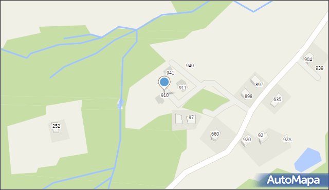 Koźmice Wielkie, Koźmice Wielkie, 910, mapa Koźmice Wielkie