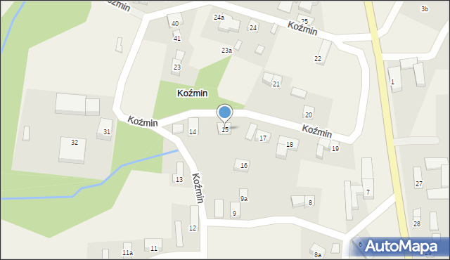 Koźmin, Koźmin, 15, mapa Koźmin