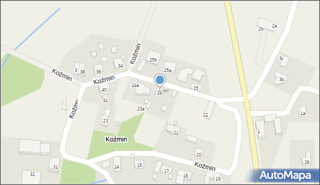 Koźmin, Koźmin, 24, mapa Koźmin