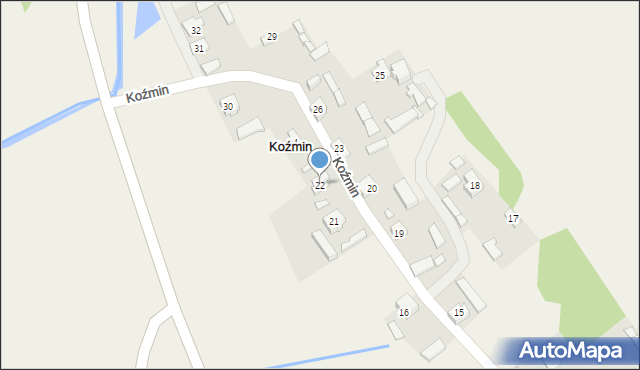 Koźmin, Koźmin, 22, mapa Koźmin