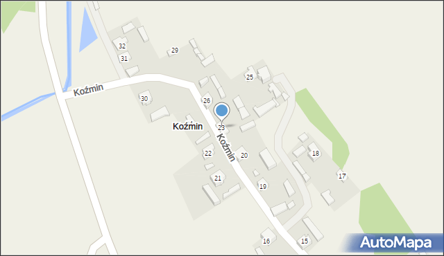 Koźmin, Koźmin, 23, mapa Koźmin