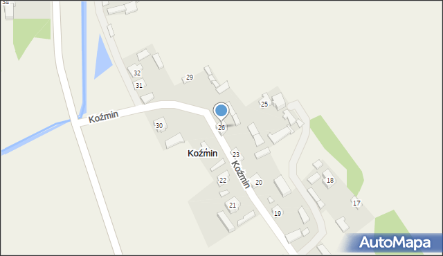 Koźmin, Koźmin, 26, mapa Koźmin
