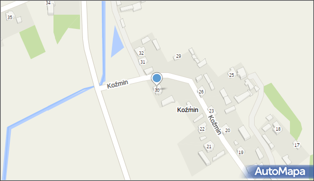 Koźmin, Koźmin, 30, mapa Koźmin