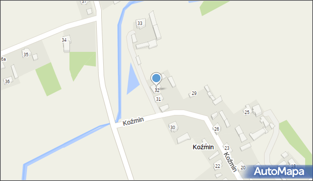 Koźmin, Koźmin, 32, mapa Koźmin