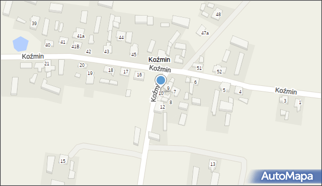 Koźmin, Koźmin, 10, mapa Koźmin