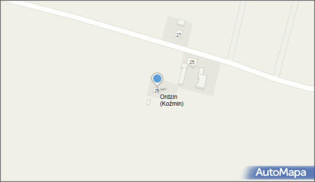 Koźmin, Koźmin, 26, mapa Koźmin