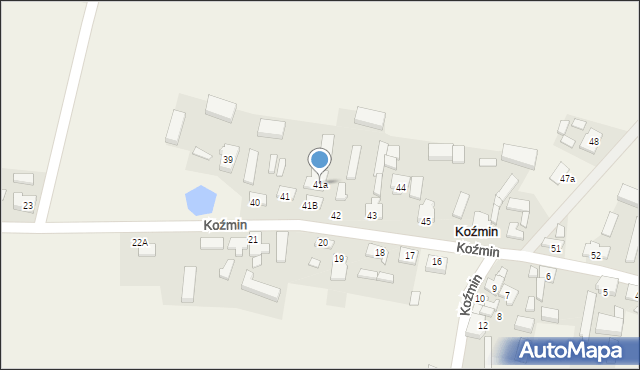Koźmin, Koźmin, 41a, mapa Koźmin