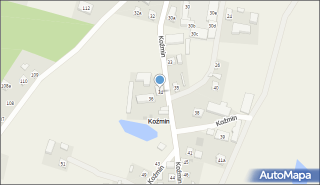 Koźmin, Koźmin, 34, mapa Koźmin