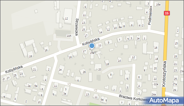 Koźmin Wielkopolski, Kobylińska, 15a, mapa Koźmin Wielkopolski