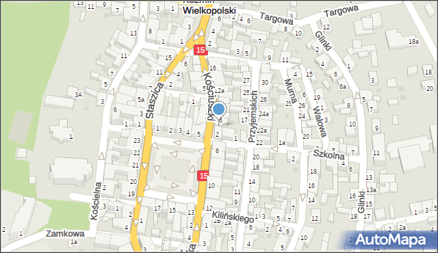 Koźmin Wielkopolski, Kościuszki Tadeusza, gen., 4, mapa Koźmin Wielkopolski