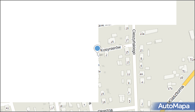 Koźmin Wielkopolski, Kosynierów, 4A, mapa Koźmin Wielkopolski