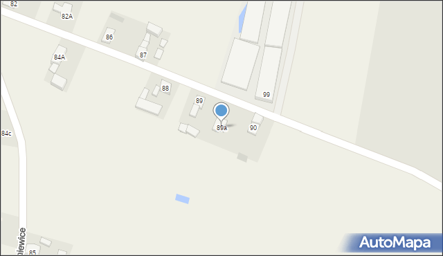 Koźniewice, Koźniewice, 89a, mapa Koźniewice