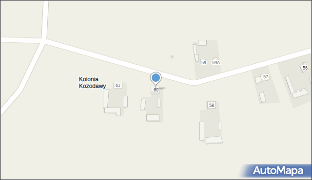Kozodawy, Kozodawy, 60, mapa Kozodawy