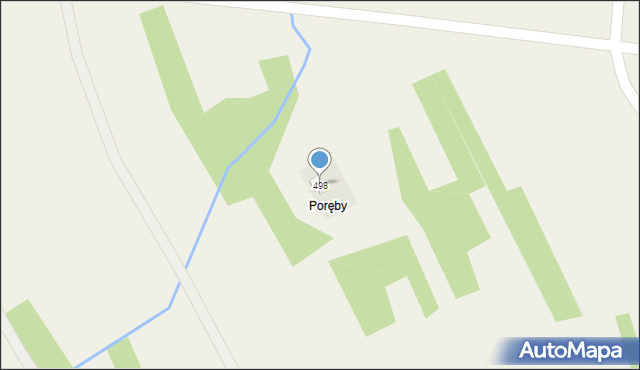 Kozodrza, Kozodrza, 498, mapa Kozodrza