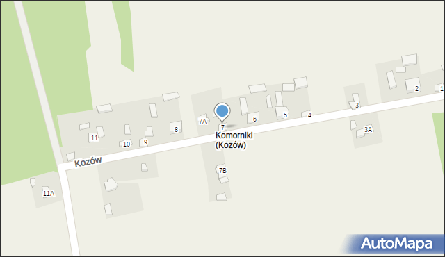 Kozów, Kozów, 7, mapa Kozów