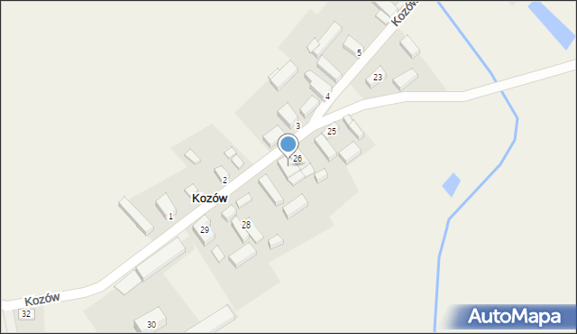 Kozów, Kozów, 27, mapa Kozów