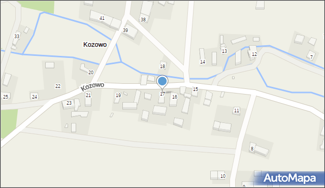 Kozowo, Kozowo, 17, mapa Kozowo