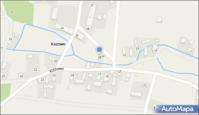 Kozowo, Kozowo, 18, mapa Kozowo