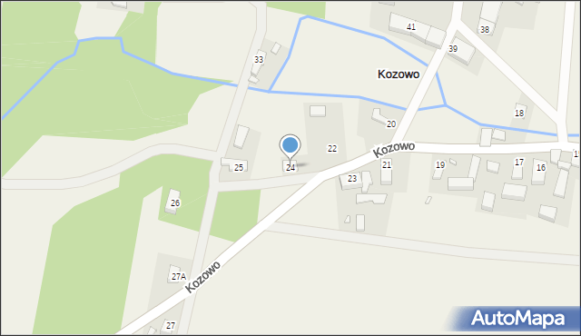 Kozowo, Kozowo, 24, mapa Kozowo