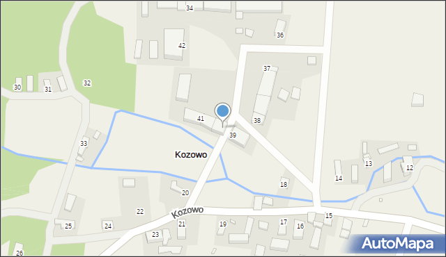 Kozowo, Kozowo, 40, mapa Kozowo