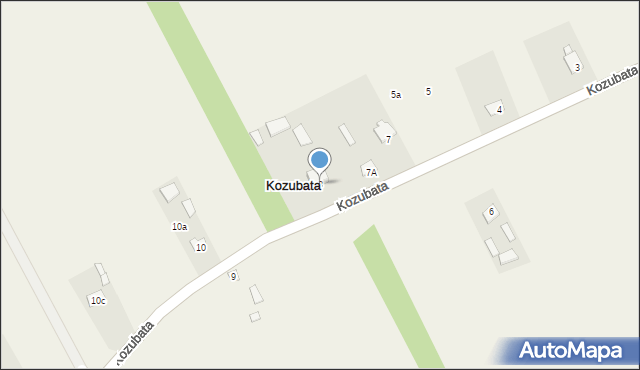 Kozubata, Kozubata, 8, mapa Kozubata