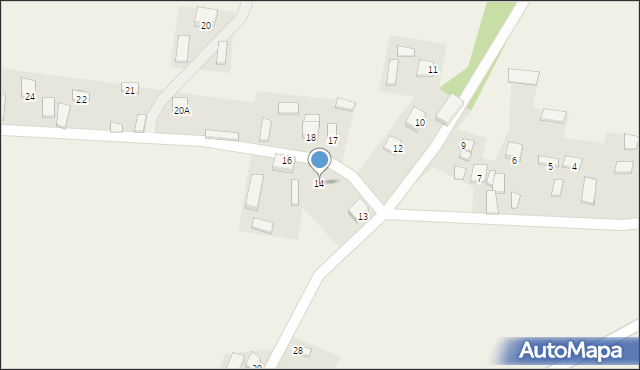 Kozubów, Kozubów, 14, mapa Kozubów