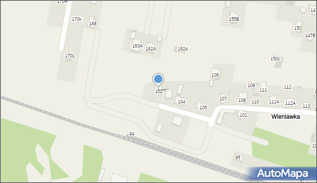 Kozubszczyzna, Kozubszczyzna, 102, mapa Kozubszczyzna