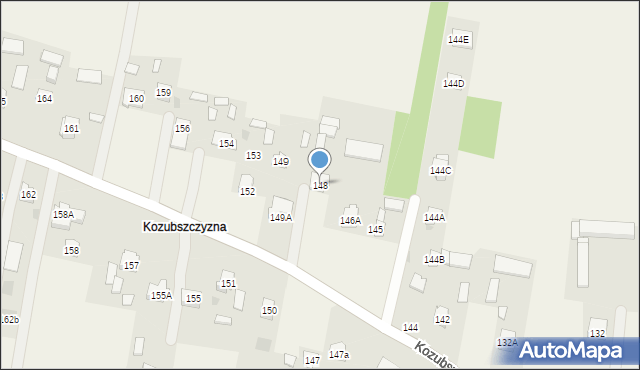 Kozubszczyzna, Kozubszczyzna, 148, mapa Kozubszczyzna